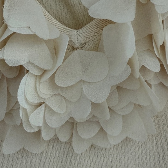 Elegant Cream Ruffle Top - Picture 2 of 2